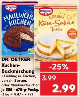 Kaufland DR. OETKER Kuchen- Backmischung Angebot