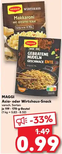 Kaufland MAGGI Asia- oder Wirtshaus-Snack Angebot