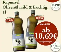 LPG Biomarkt Rapunzel Olivenöl Angebot