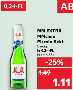 Kaufland MM EXTRA MMchen Piccolo-Sekt Angebot