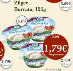 LPG Biomarkt Züger Burrata Angebot