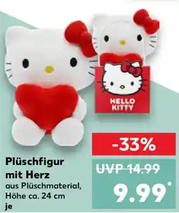 Kaufland Plüschfigur mit Herz Angebot