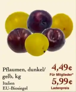 LPG Biomarkt Pflaumen Angebot