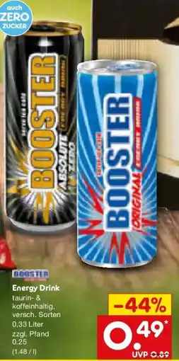 Netto Marken-Discount BOOSTER Energy Drink Angebot