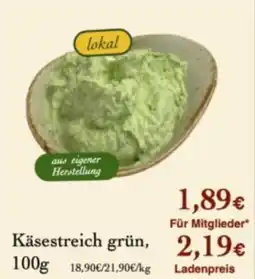 LPG Biomarkt Käsestreich grün Angebot