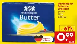 Netto Marken-Discount Weihenstephan Butter oder Streichzart Angebot