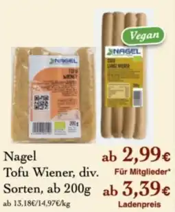 LPG Biomarkt Nagel Tofu Wiener, Angebot