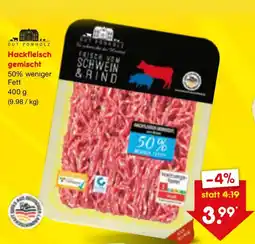 Netto Marken-Discount GUT PONHOLZ Hackfleisch gemischt Angebot