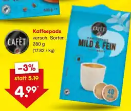 Netto Marken-Discount CAFET Kaffeepads Angebot