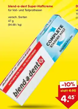 Netto Marken-Discount blend-a-dent Super-Haftcreme Angebot
