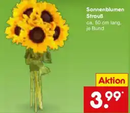 Netto Marken-Discount Sonnenblumen Strauß Angebot