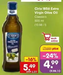 Netto Marken-Discount Cirio 1856 Extra Virgin Olive Oil Angebot