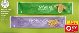 Netto Marken-Discount GENUSS WELT Kräuter- oder Knoblauchbaguette Angebot