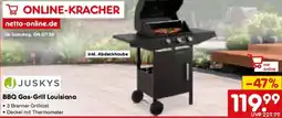 Netto Marken-Discount JUSKYS BBQ Gas-Grill Louisiana Angebot
