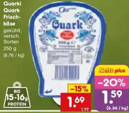 Netto Marken-Discount Quarki Quark Frischkäse Angebot