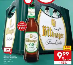 Netto Marken-Discount Bitburger Premium Pils oder Herb 0,0% Angebot