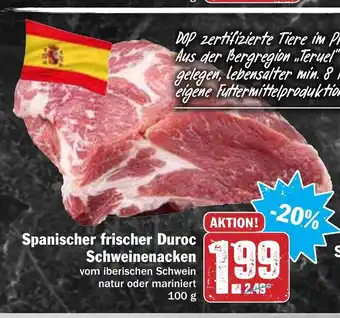 Hit Spanischer frischer Duroc Schweinenacken Angebot