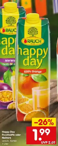 Netto Marken-Discount Happy Day Fruchtsäfte oder Nektare Angebot