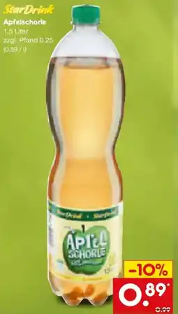 Netto Marken-Discount StarDrink Apfelschorle Angebot
