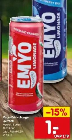 Netto Marken-Discount Emyo Erfrischungsgetränk Angebot