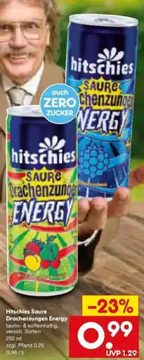 Netto Marken-Discount Hitschies Saure Drachenzungen Energy Angebot