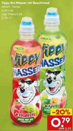 Netto Marken-Discount Yippy Bio Wasser mit Geschmack Angebot