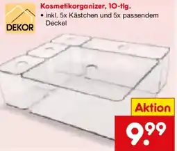 Netto Marken-Discount DEKOR Kosmetikorganizer, 10-tig. Angebot