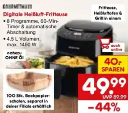 Netto Marken-Discount GOURMETMAXX Digitale Heißluft-Fritteuse Angebot