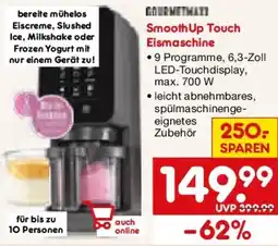 Netto Marken-Discount GOURMETMAXX Smooth Up Touch Eismaschine Angebot