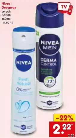 Netto Marken-Discount Nivea Deospray Angebot