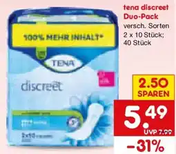 Netto Marken-Discount tena discreet Duo-Pack Angebot