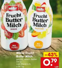 Netto Marken-Discount Müller Frucht Butter Milch Angebot