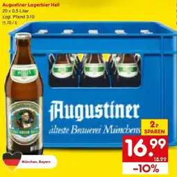 Netto Marken-Discount Augustiner Lagerbier Hell Angebot