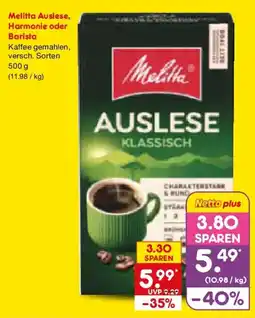 Netto Marken-Discount Melitta Auslese, Harmonie oder Barista Angebot