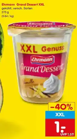 Netto Marken-Discount Ehrmann Grand Dessert XXL Angebot