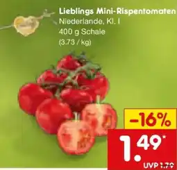 Netto Marken-Discount Lieblings Mini-Rispentomaten Angebot
