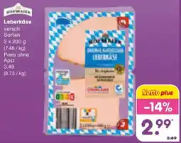 Netto Marken-Discount HOFMAIER Leberkäse Angebot