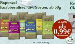 LPG Biomarkt Rapunzel Knabbernüsse Angebot