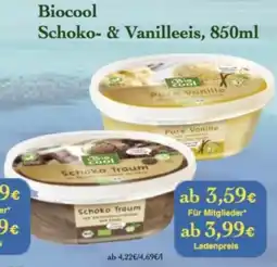 LPG Biomarkt Biocool Schoko- & Vanilleeis Angebot