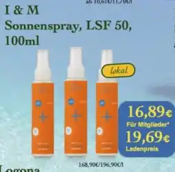LPG Biomarkt I & M Sonnenspray, LSF 50, Angebot