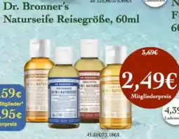 LPG Biomarkt Dr. Bronner's Naturseife Reisegröße Angebot