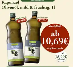 LPG Biomarkt Rapunzel Olivenöl Angebot