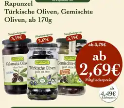 LPG Biomarkt Rapunzel Türkische Oliven, Gemischte Oliven Angebot