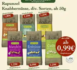LPG Biomarkt Rapunzel Knabbernüsse Angebot