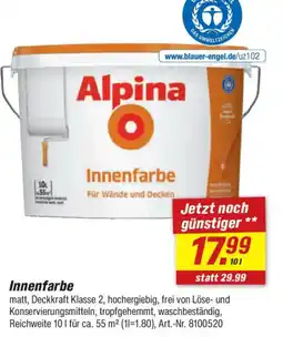 toom Baumarkt Alpina Innenfarbe Angebot