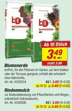 toom Baumarkt Blumenerde o. Rindenmulch Angebot