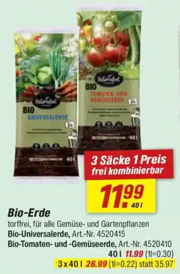 toom Baumarkt Bio-Erde Angebot