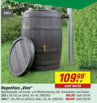 toom Baumarkt Regenfass „Vino" Angebot