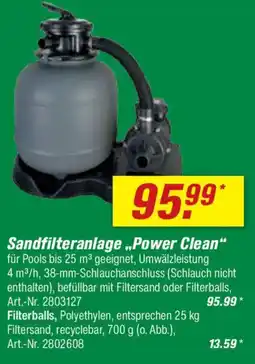 toom Baumarkt Sandfilteranlage „Power Clean" Angebot
