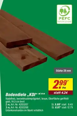 toom Baumarkt Bodendiele „,KDI“ Angebot